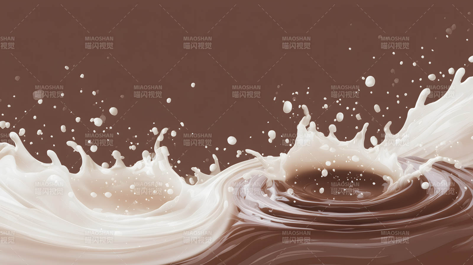 巧克力牛奶飛濺-圖片