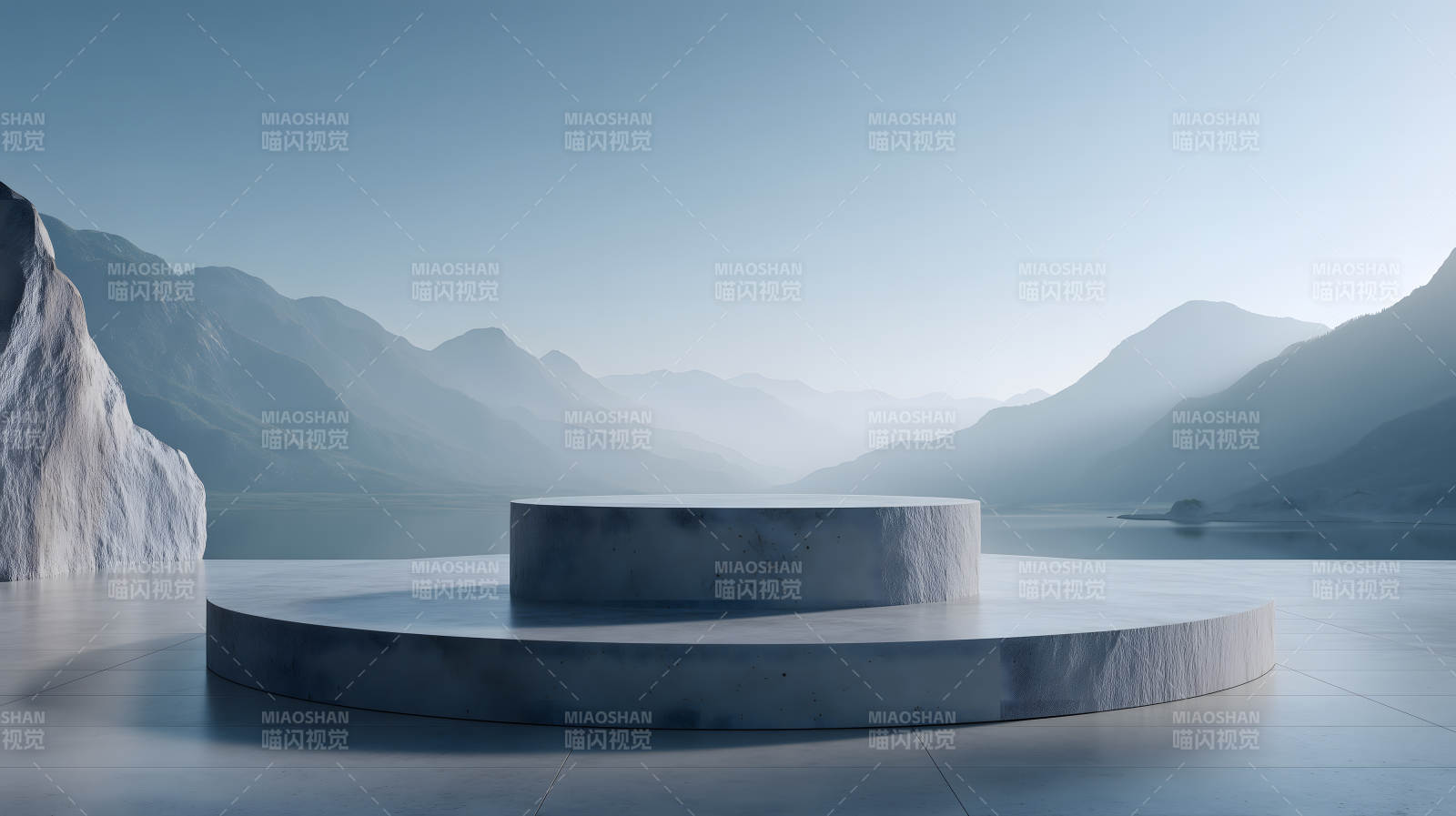 山水舞台展示空间-图片