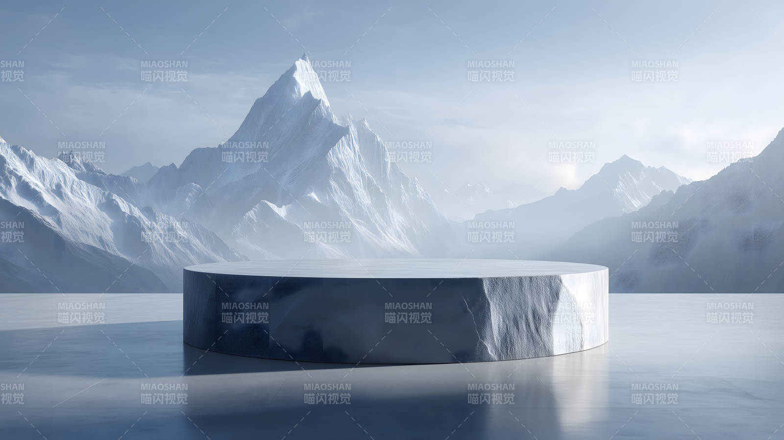 冰雪世界展示臺-圖片