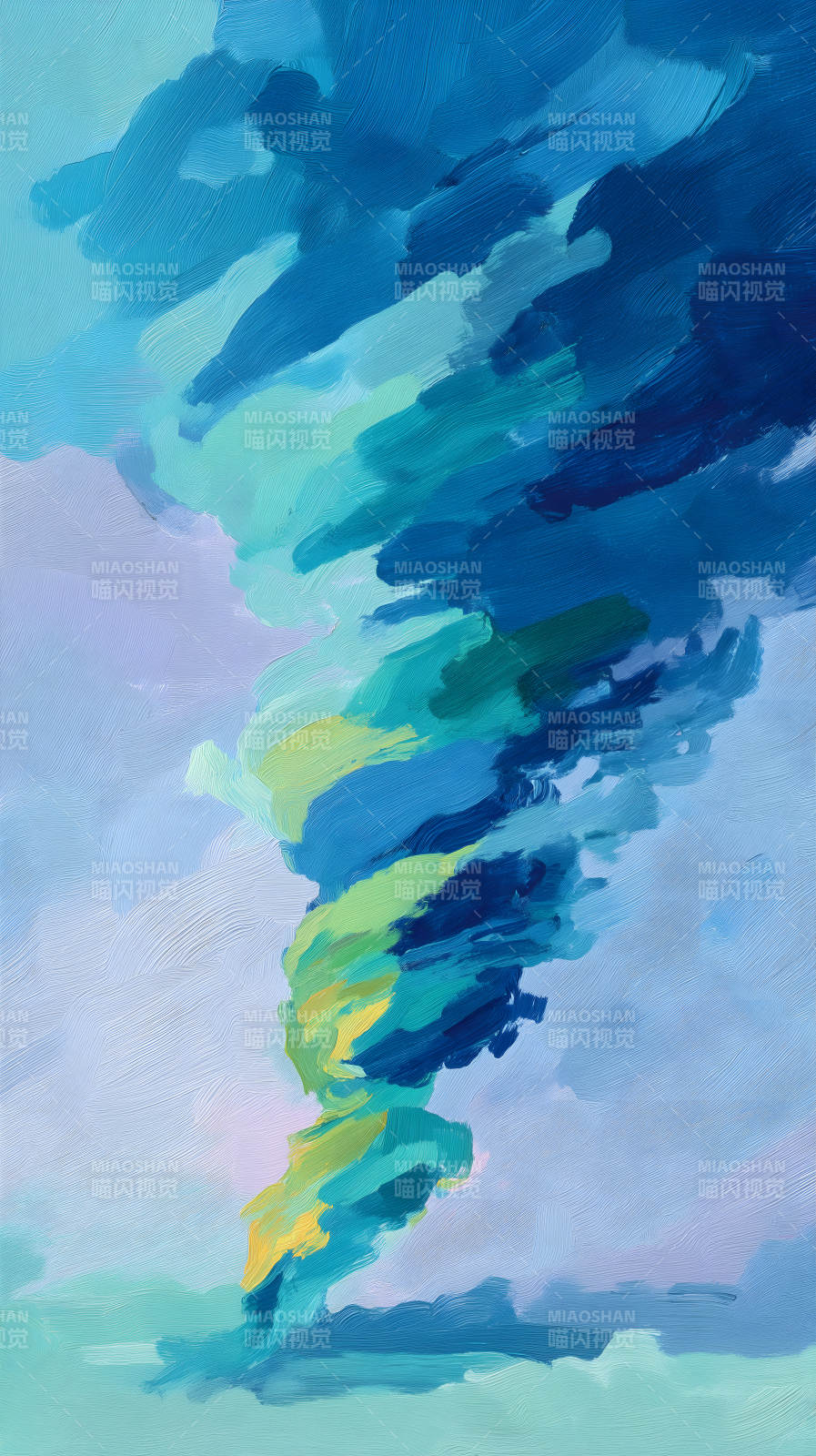 抽象藍調旋風-圖片