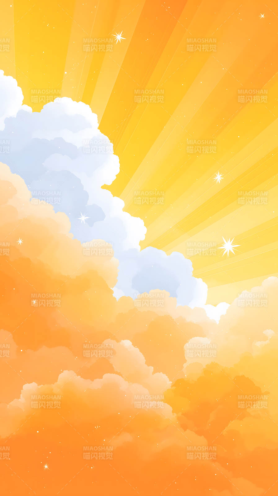 晴空万里白云飘逸-图片