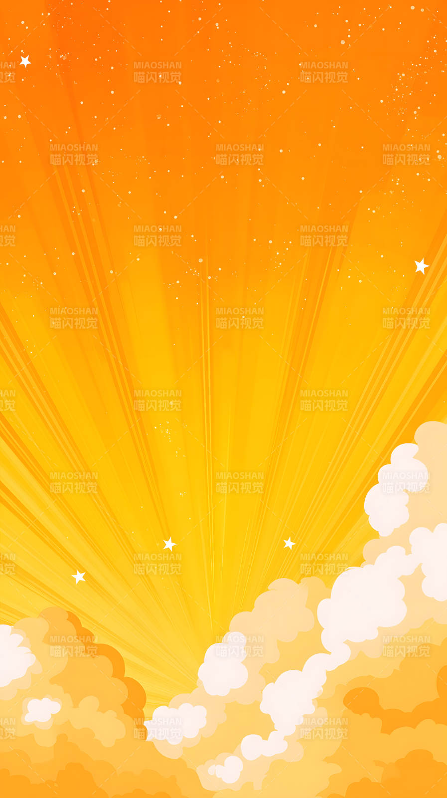 日出云朵星光闪耀-图片