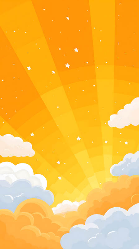 陽光與云朵星星-圖片