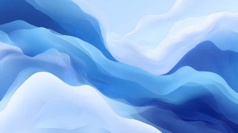 藍(lán)色流體抽象-圖片