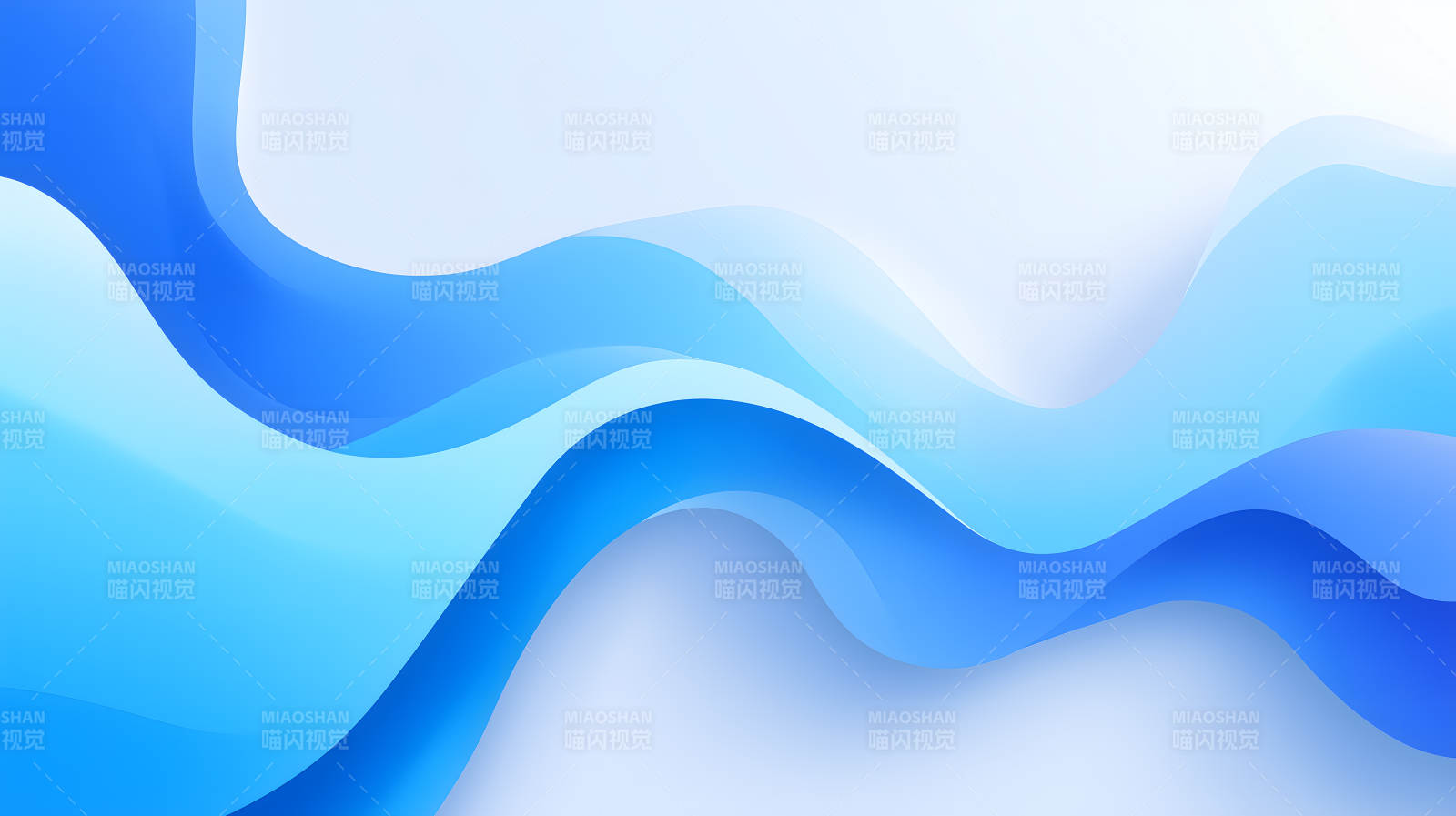 藍色漸變曲線抽象背景-圖片