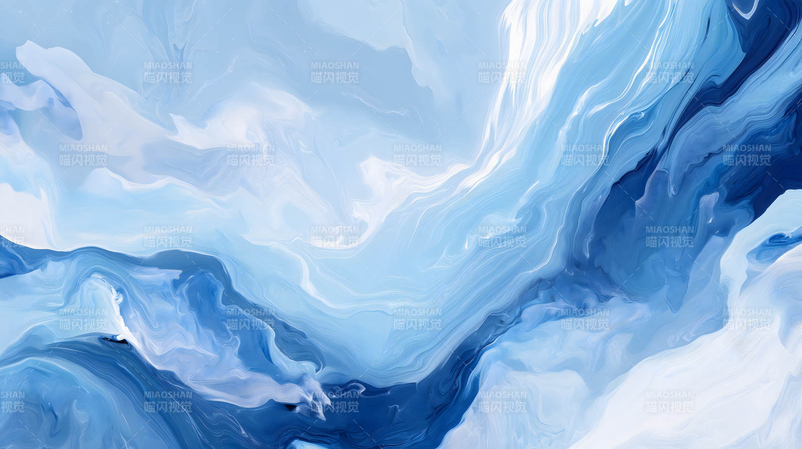 藍白抽象藝術-圖片