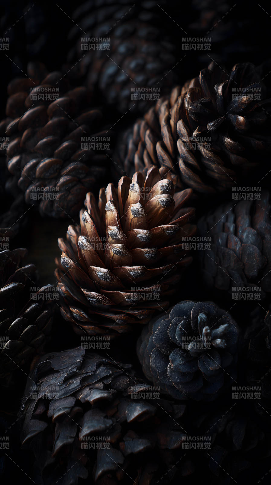 松果特写光影质感-图片