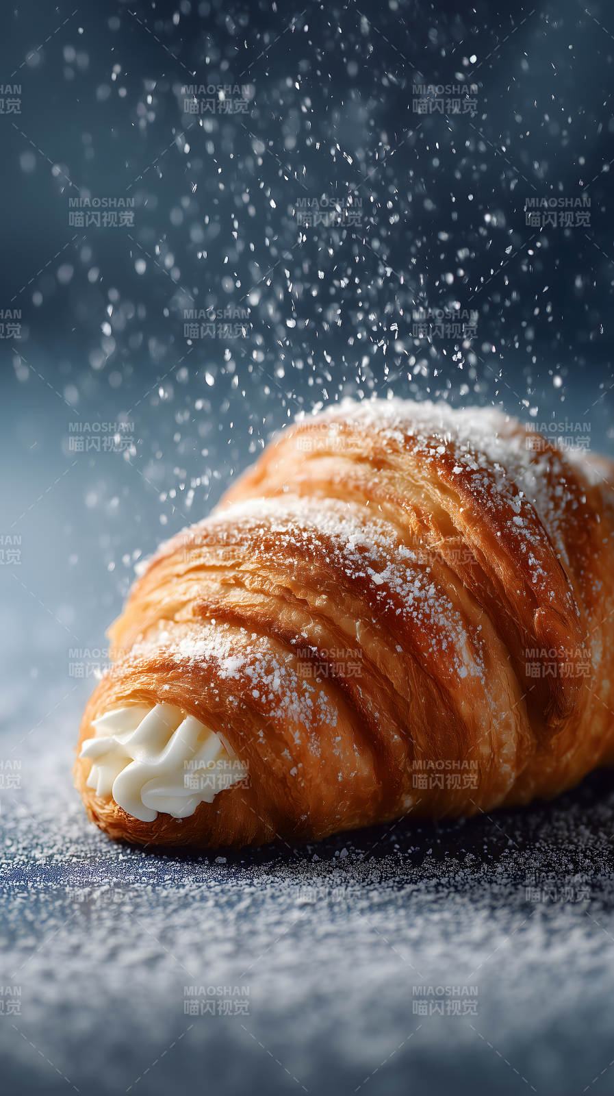 奶油面包撒粉-图片