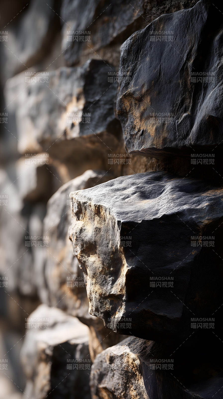 石墙特写质感十足-图片