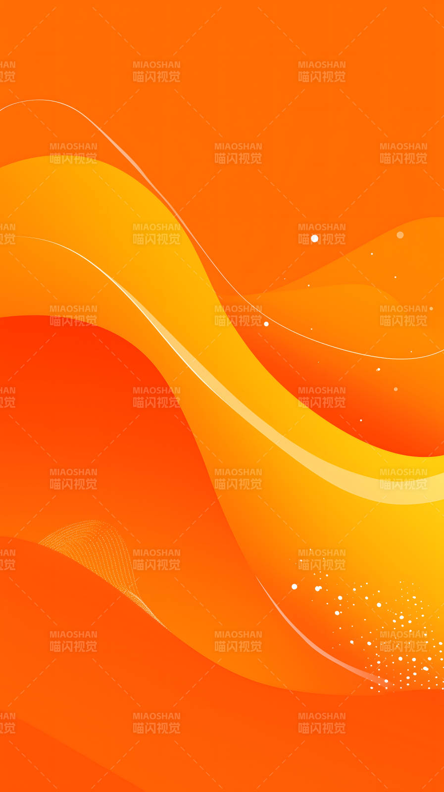 橙色渐变抽象设计-图片