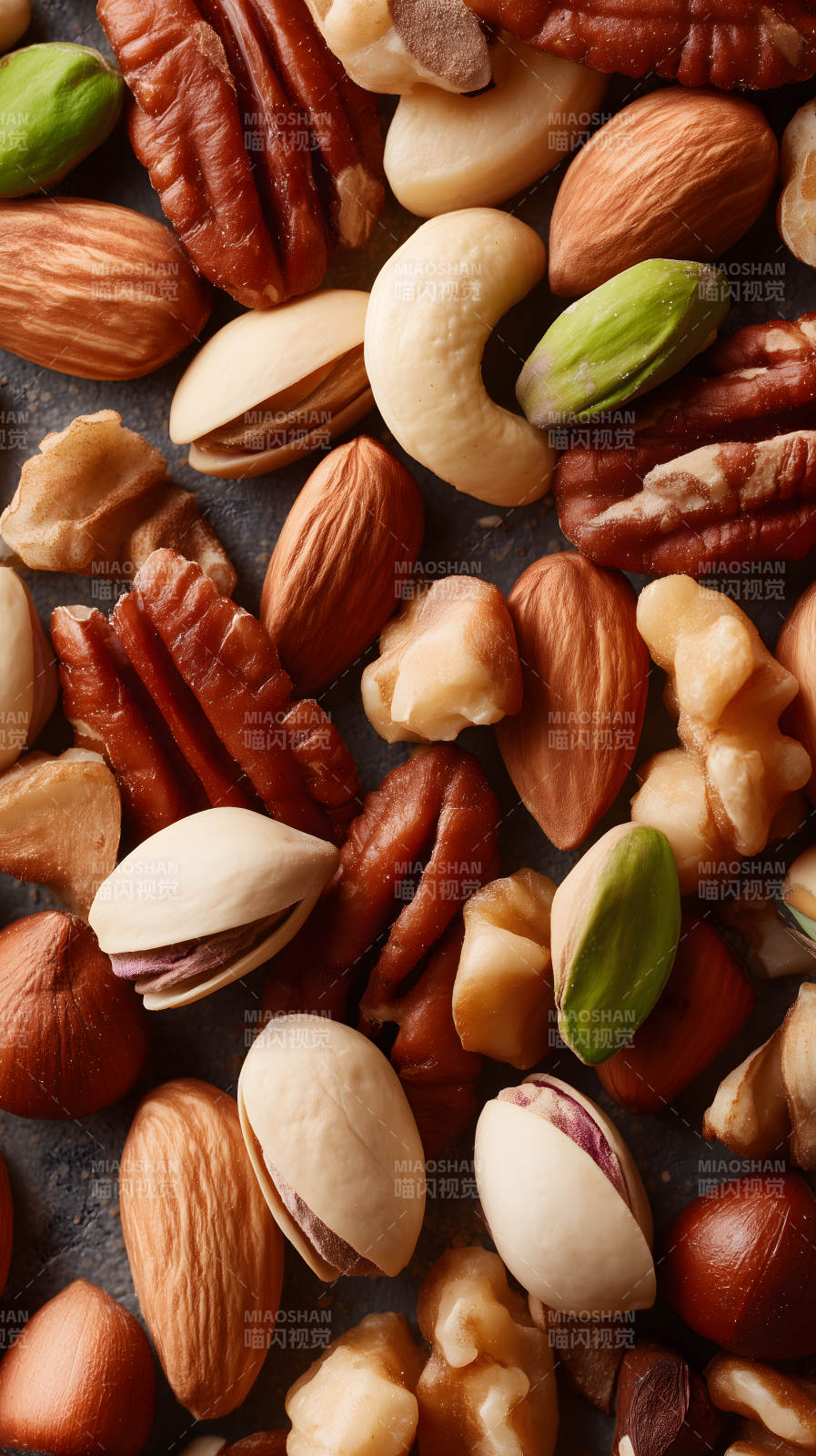 坚果特写美味诱人-图片