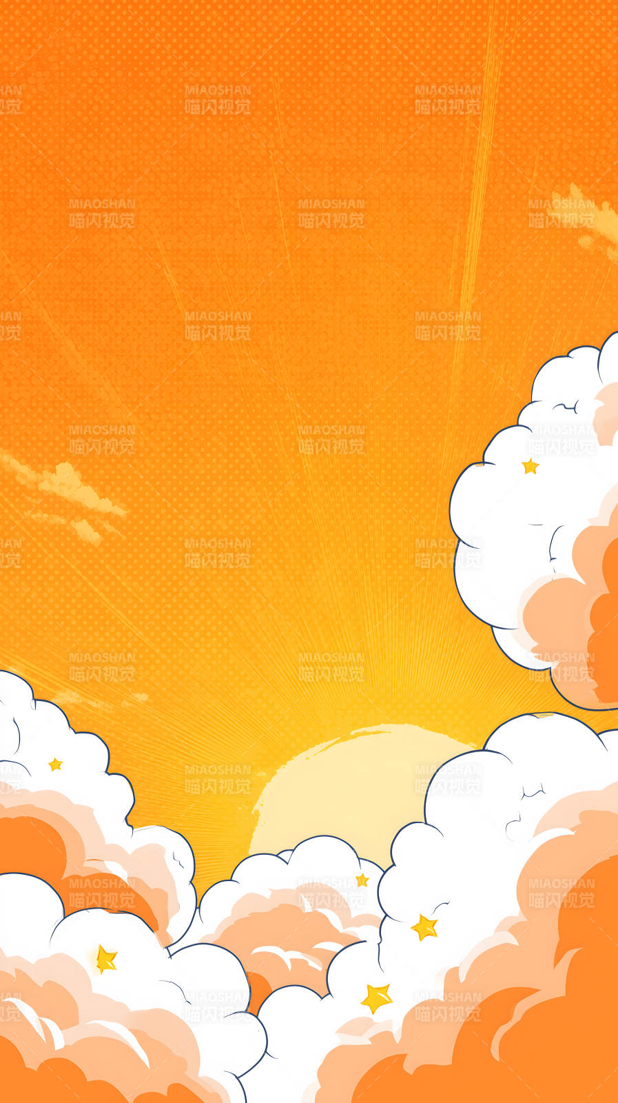 阳光云朵背景图-图片