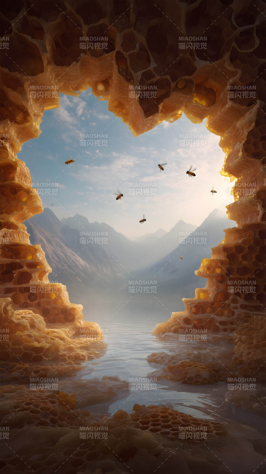 蜂巢中的美景-图片