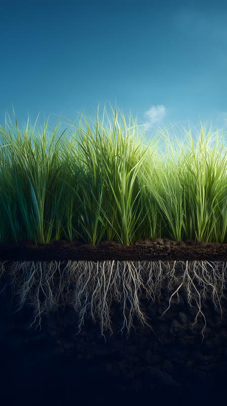 草地根系细节展示-图片