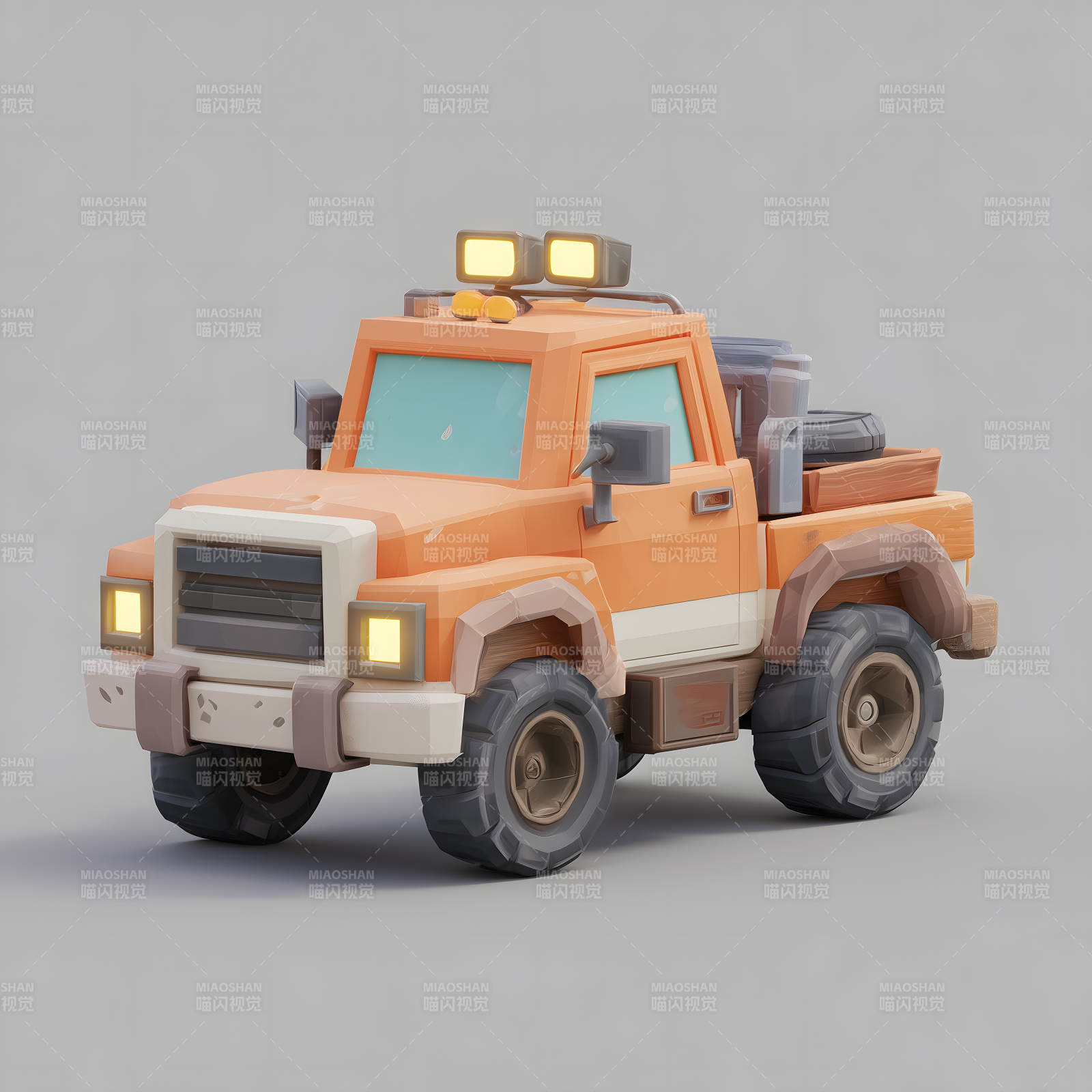 卡通越野车模型-图片
