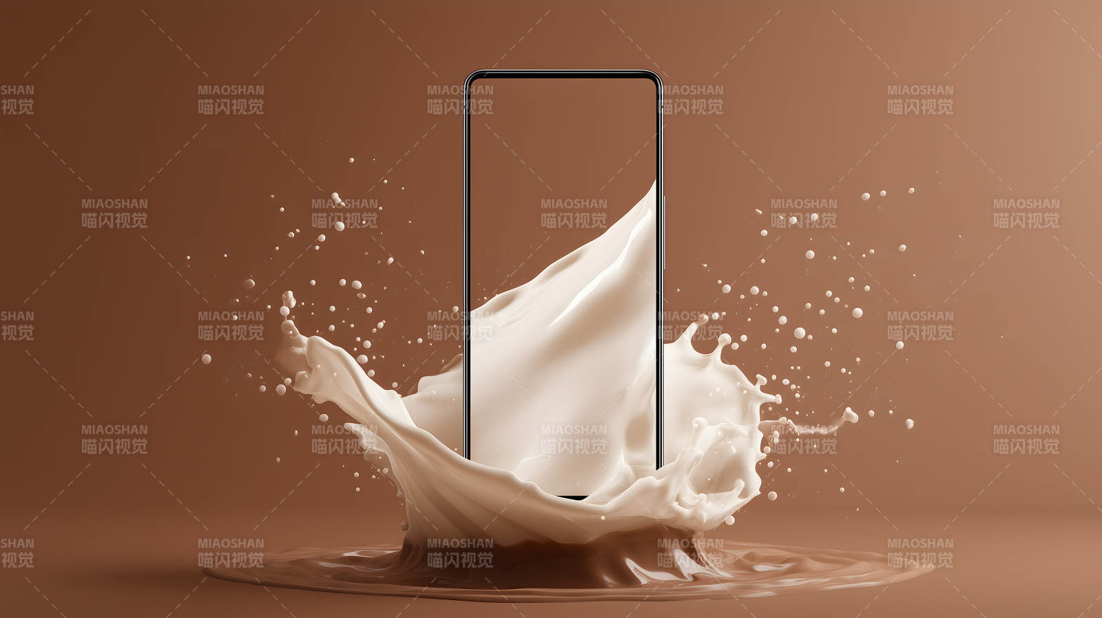 手机牛奶溅射设计-图片