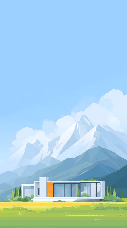 山景别墅建筑风光-图片