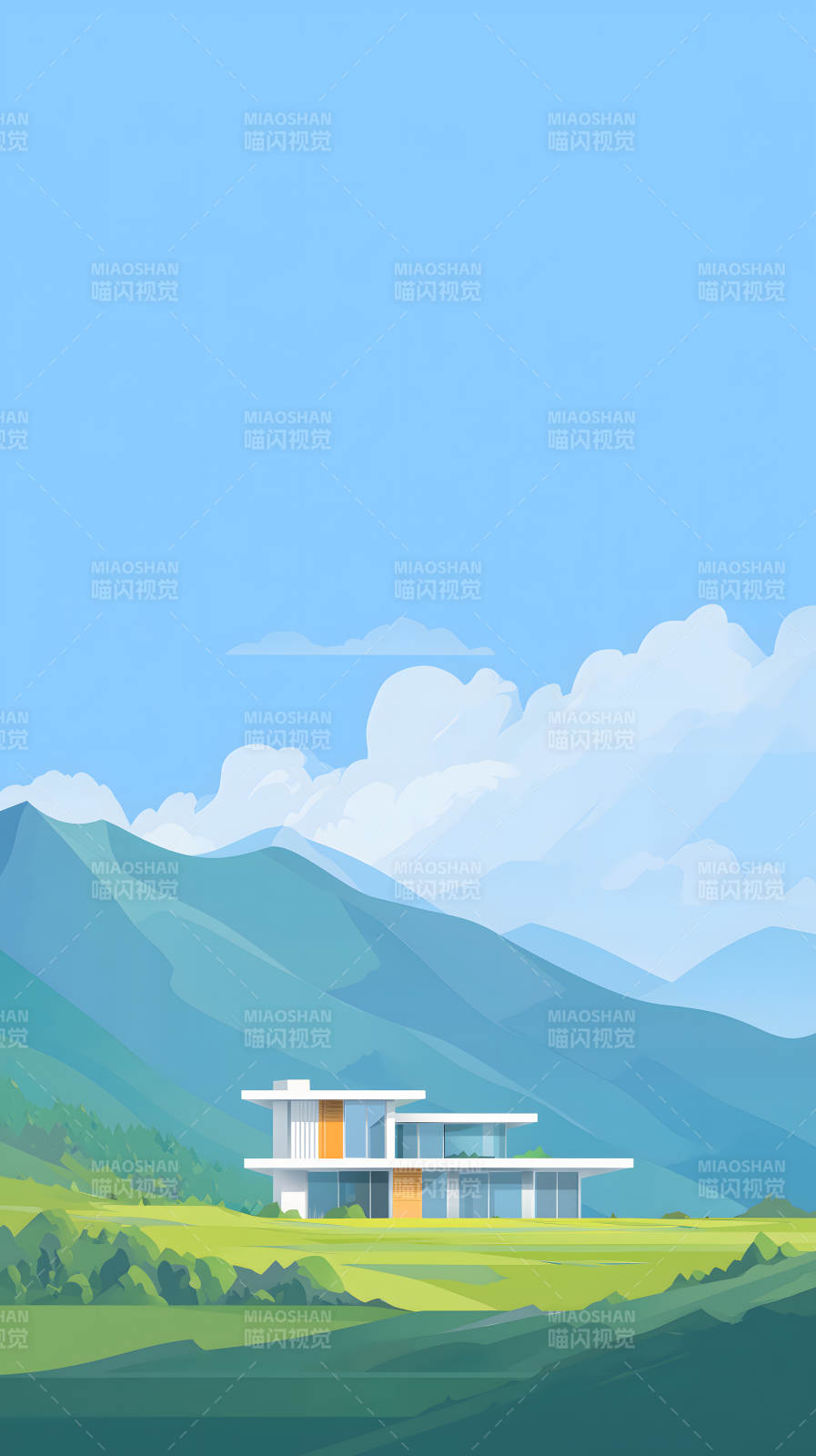 現代建筑與自然風光-圖片