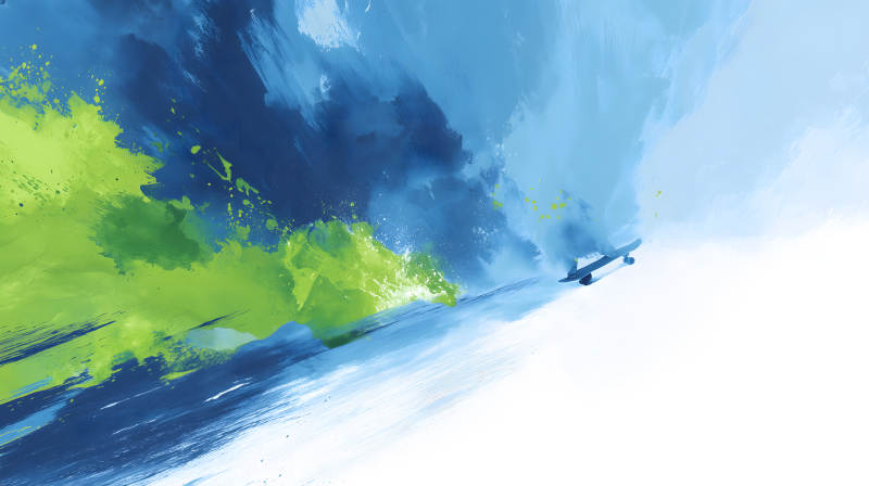 滑板艺术抽象画面-图片