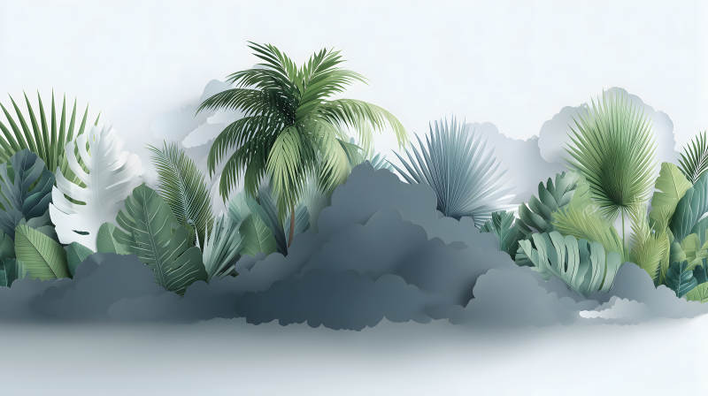 热带雨林纸雕-图片