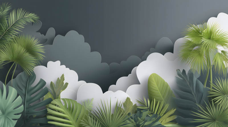 热带雨林纸雕艺术-图片