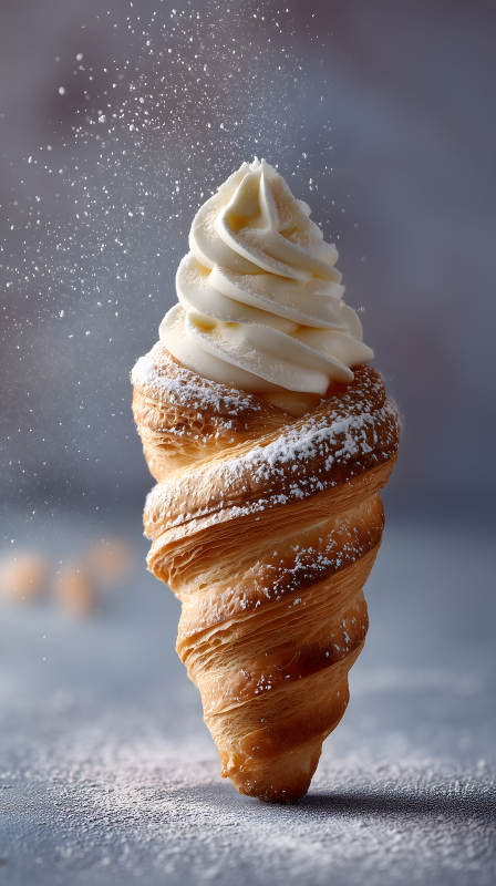 酥皮奶油冰淇淋-圖片