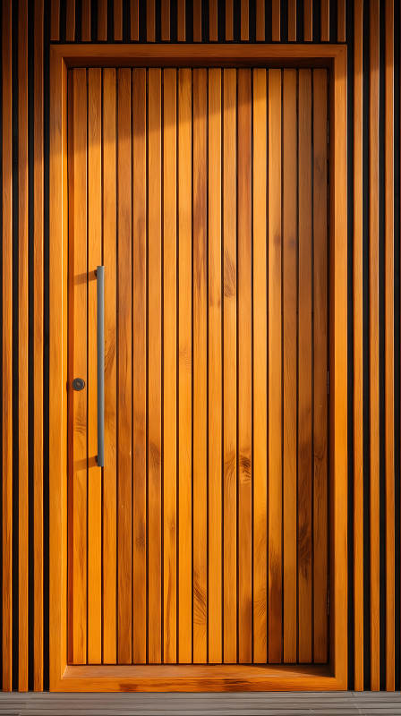 木门质感阳光洒落-图片