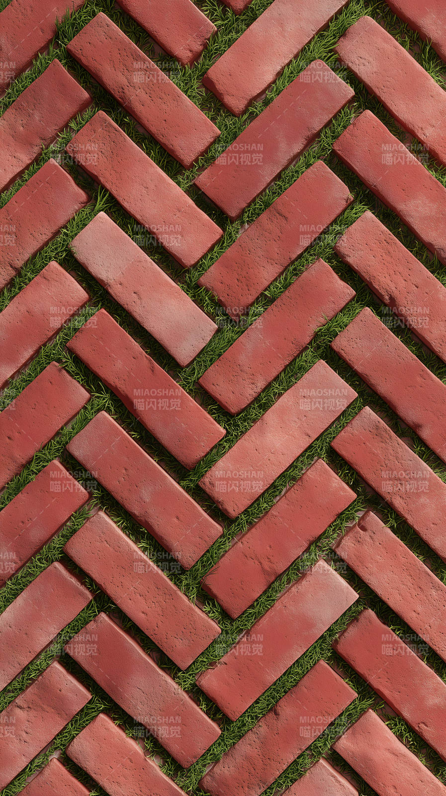 砖砌草地图案-图片