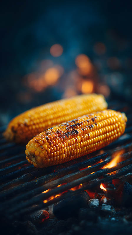 烤玉米美味誘人-圖片