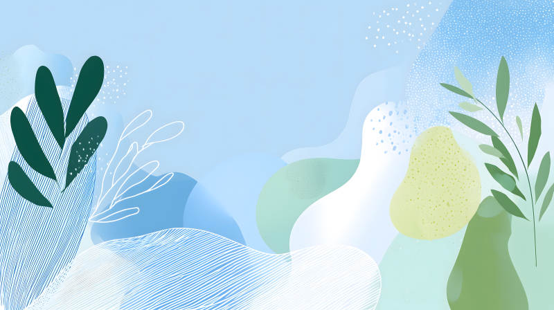 水彩清新风抽象背景-图片