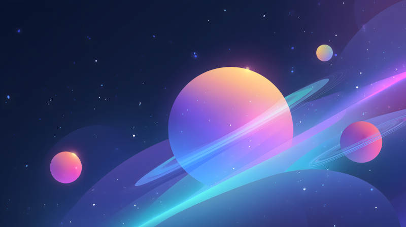 宇宙星球绚丽多彩梦幻-图片