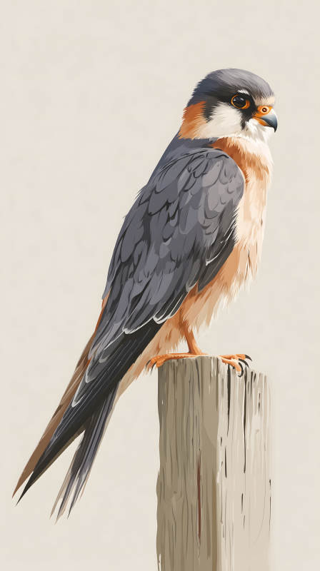 鸟类栖息木桩-图片