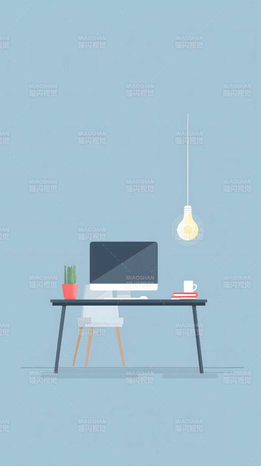 简约办公桌面-图片