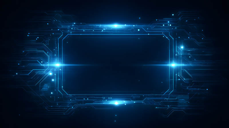 科技蓝光数字电路-图片