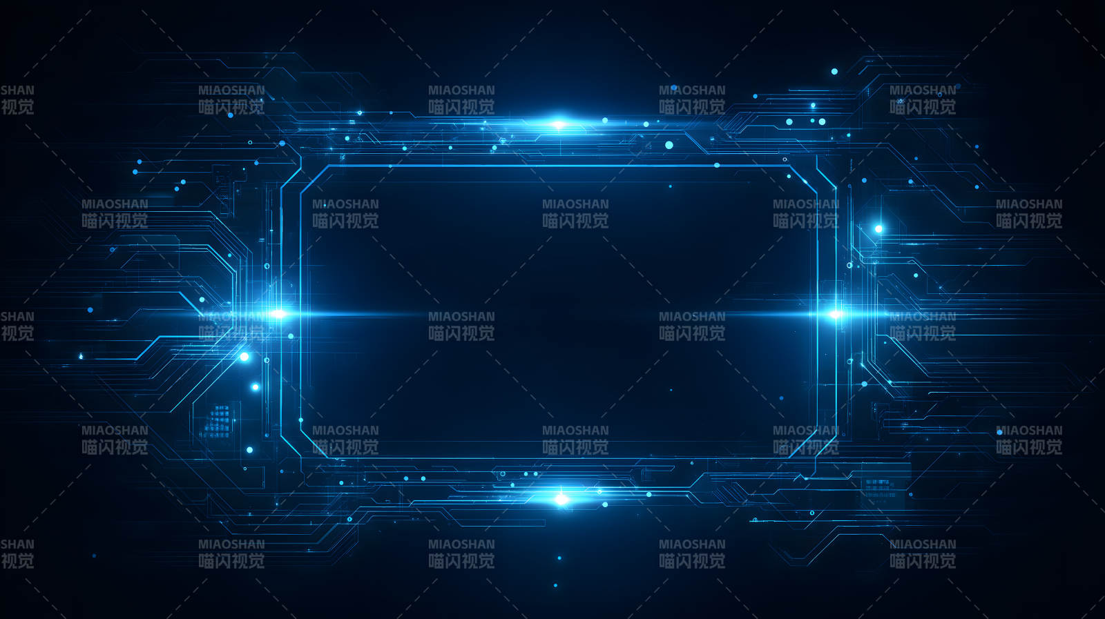 科技藍光數字電路-圖片