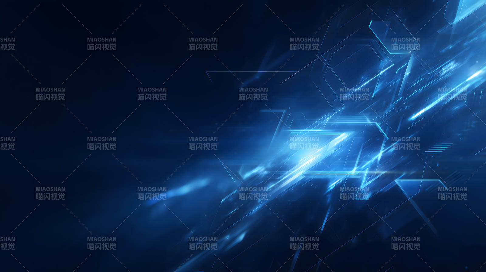 藍色科技感背景-圖片