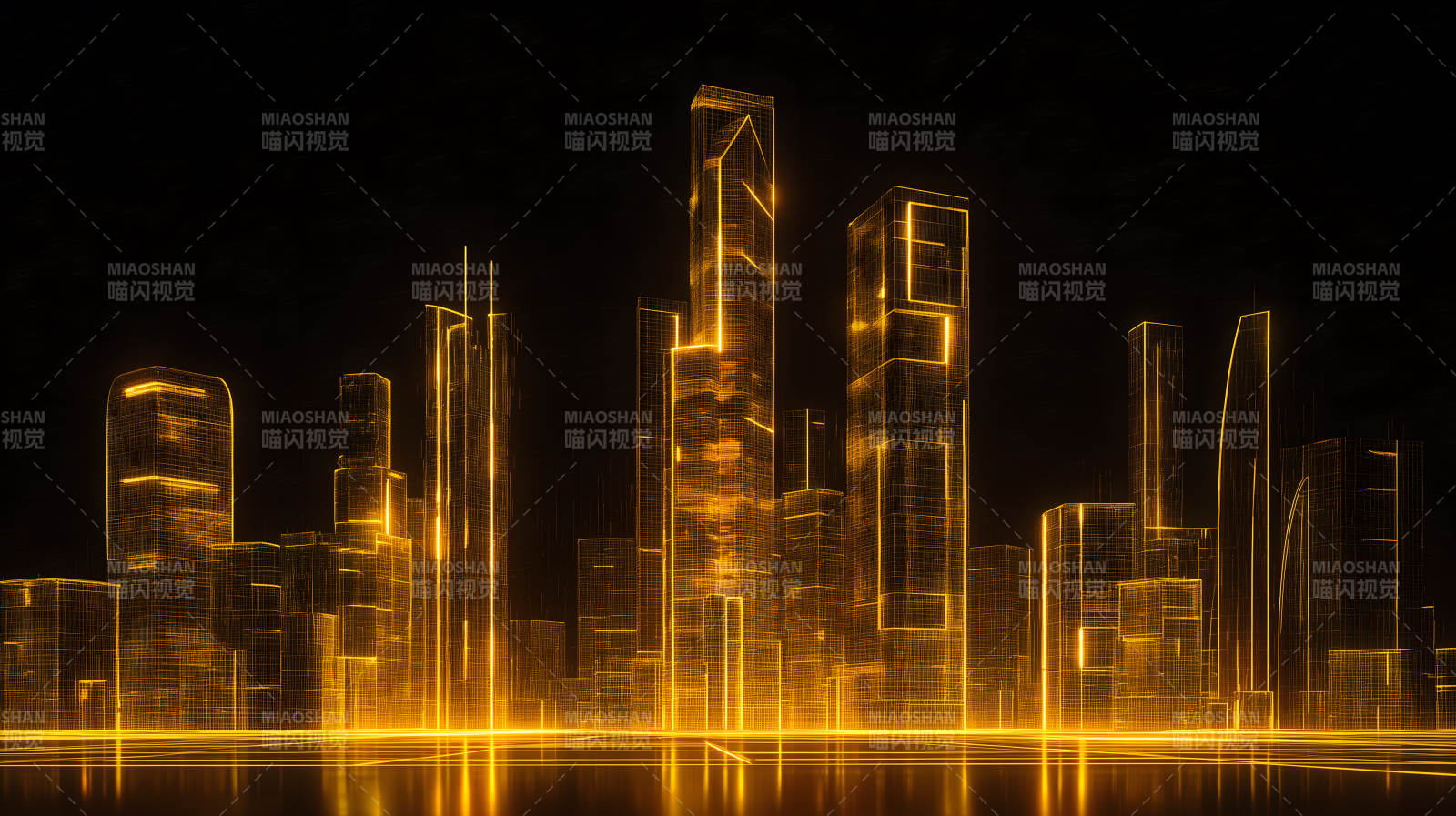 金色夜景城市-图片