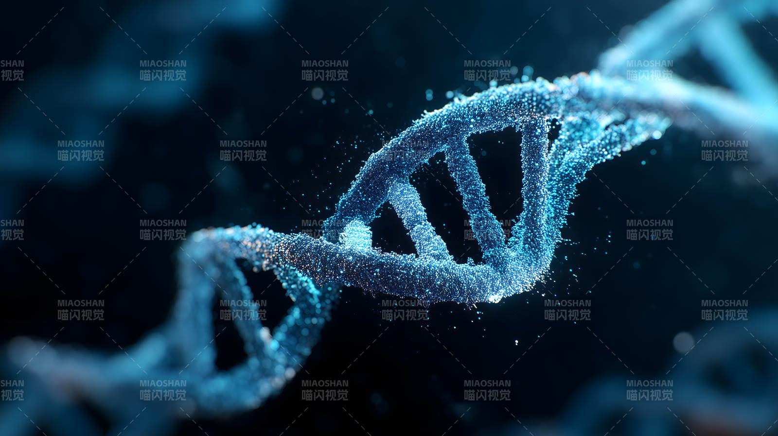 DNA螺旋结构特写-图片