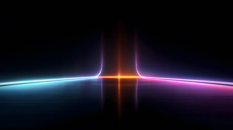 霓虹灯光线抽象场景-图片