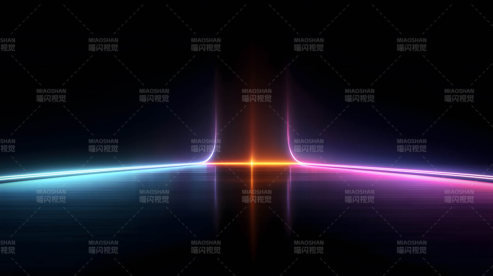 霓虹灯光线抽象场景-图片