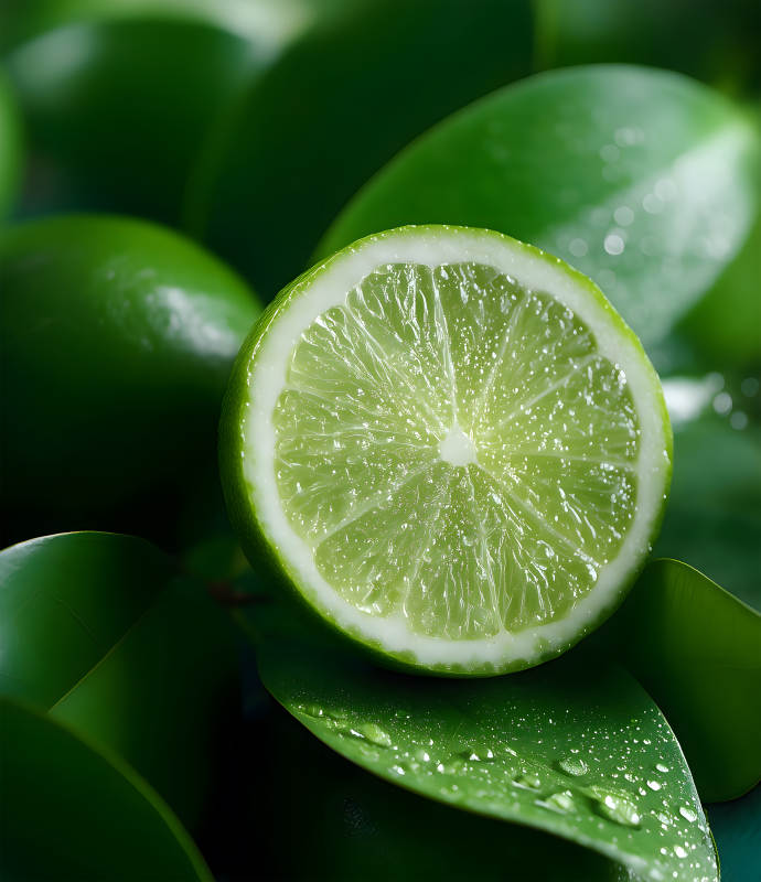 青檸切面特寫-圖片