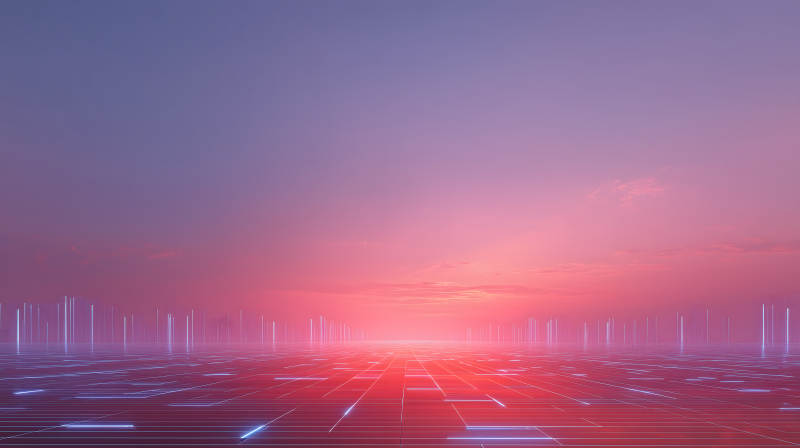 未来科技光影地平线-图片