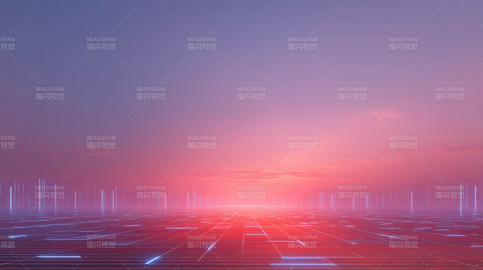 未来科技光影地平线-图片