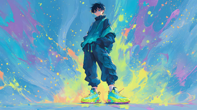 动漫少年潮流时尚-图片