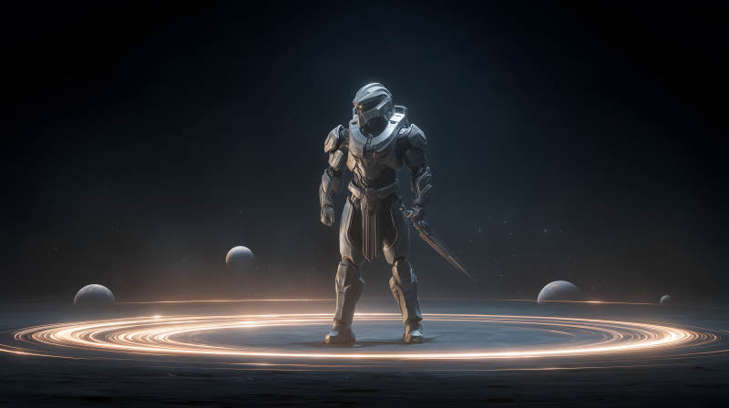 未来战士宇宙场景-图片