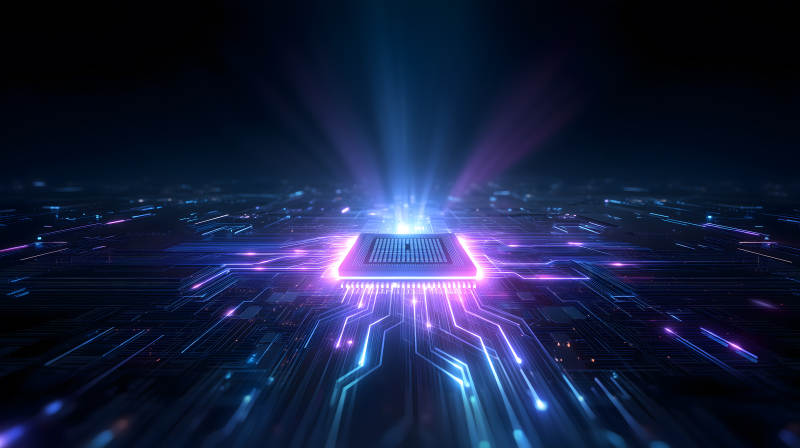 电路芯片科技感十足-图片