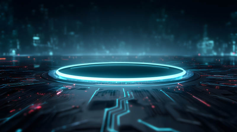 科技感十足的未来平台-图片
