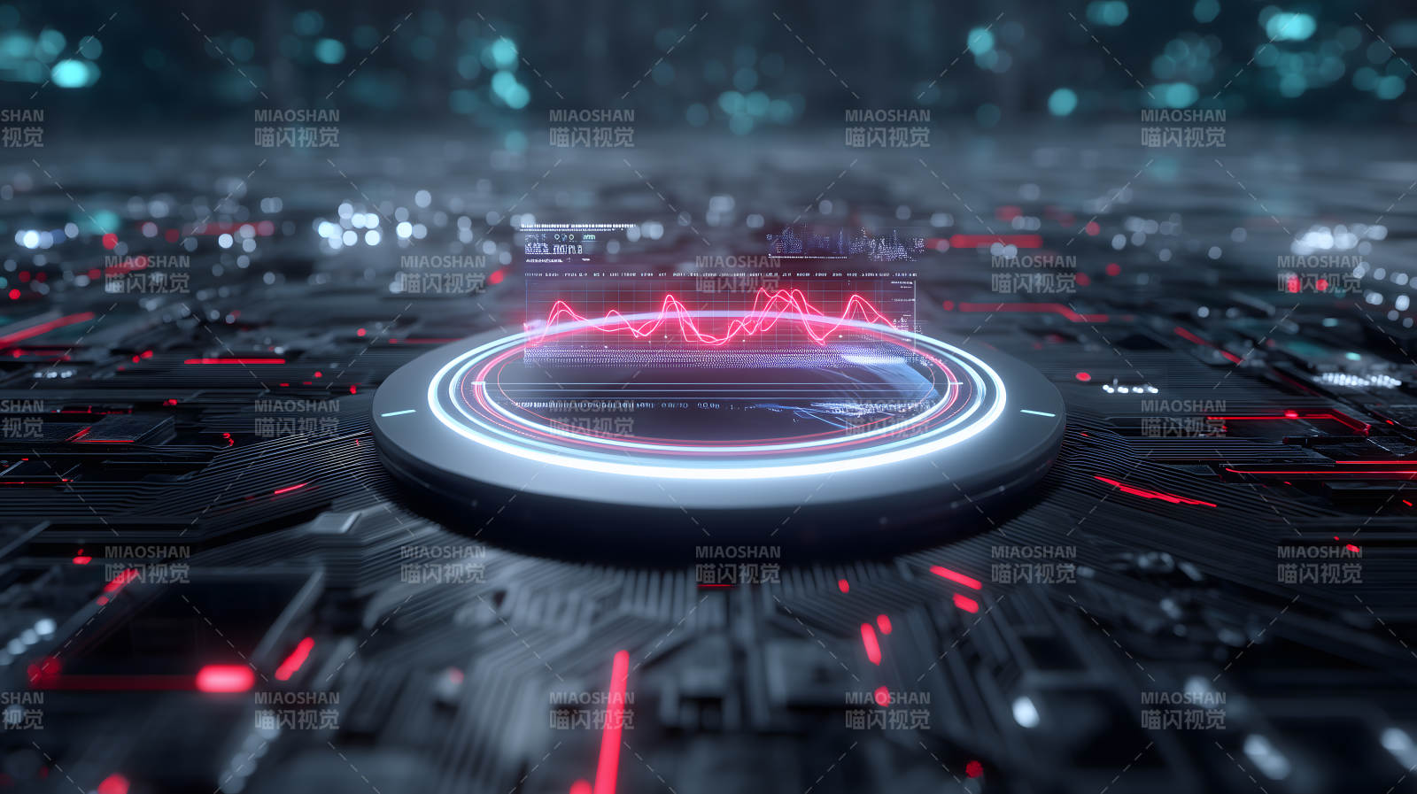 科技感十足的数据图-图片