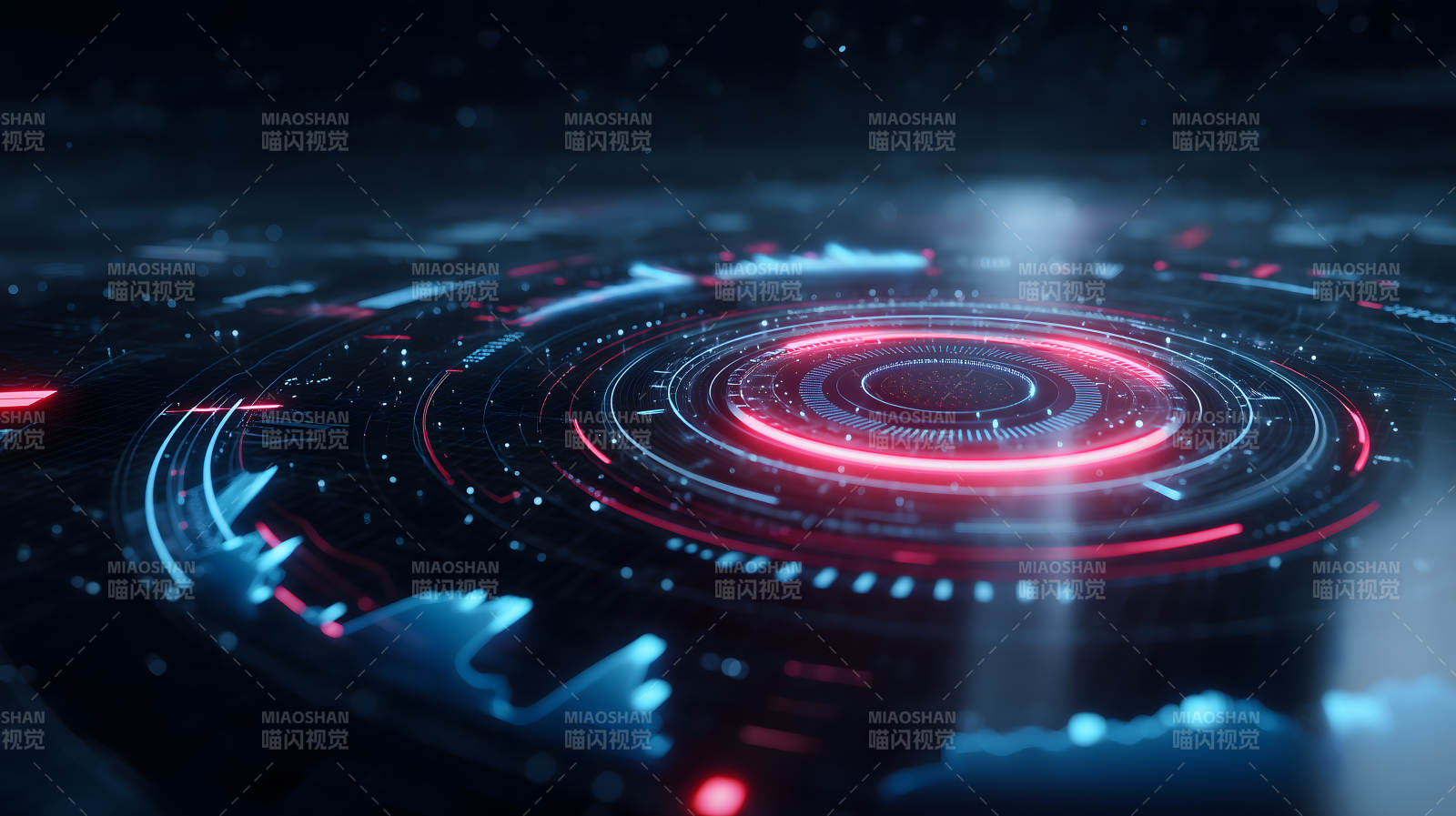 科技感十足的环形数据-图片