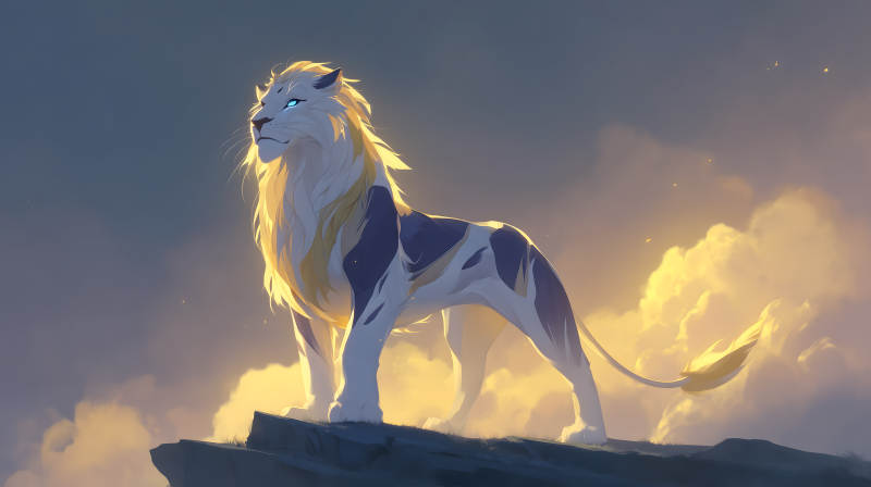 王者雄狮傲视苍穹-图片